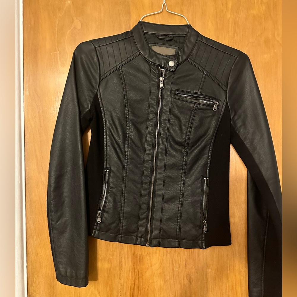 Fake leather jacket